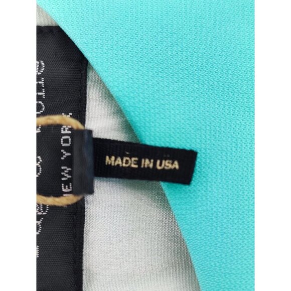 Rag & Bone New York Top Tank Blouse Sleeveless Aqua Hi-Low Lined Size M - Picture 4 of 11